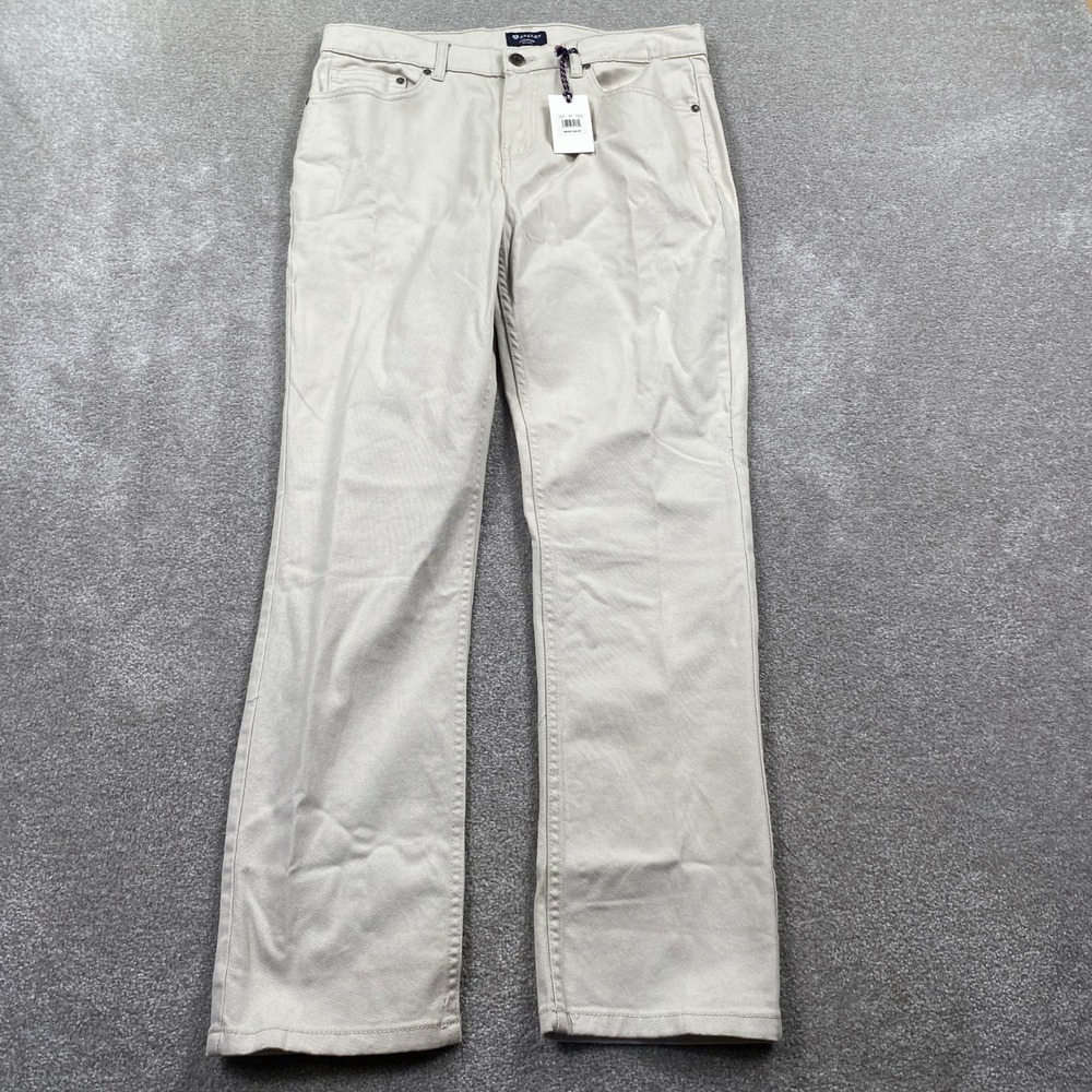 Sperry Pants Mens 34 Sand Premium Apparel Straight Leg Twill Five Pocket SPD002